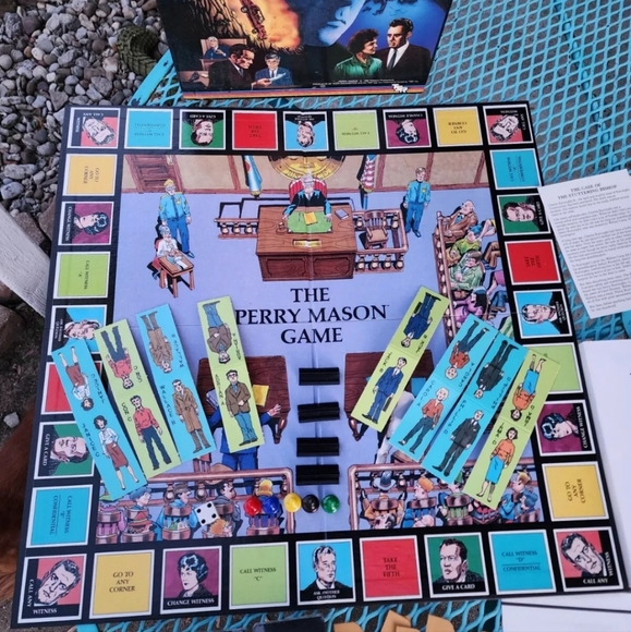 The Perry Mason Game Vintage 1987 Board Game TSR Missing 1 Pawn - Picture 2 of 7